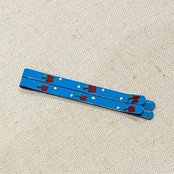 Hand Painted Hair Clip Style Bobby Pin Vintage Handcrafted Fruit Kawaii Retro 31 - Picture 7 of 16